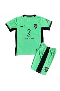 Fotbalové Dres Atletico Madrid Dětské Třetí Oblečení 2023-24 Krátký Rukáv (+ trenýrky)